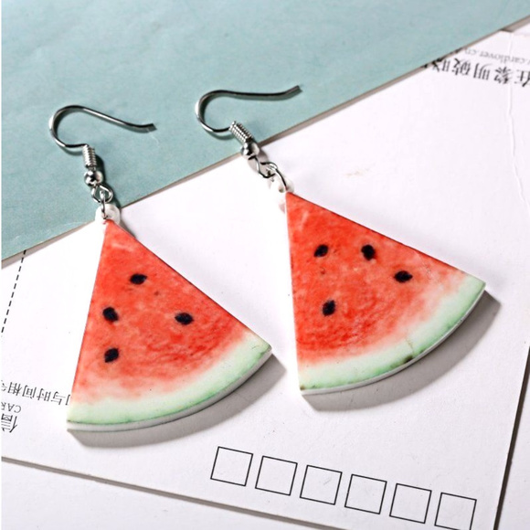 Jewelry - ❤ 3 for $14 ❤ Fun Summer Drop Dangle Watermelon Earrings (girls)